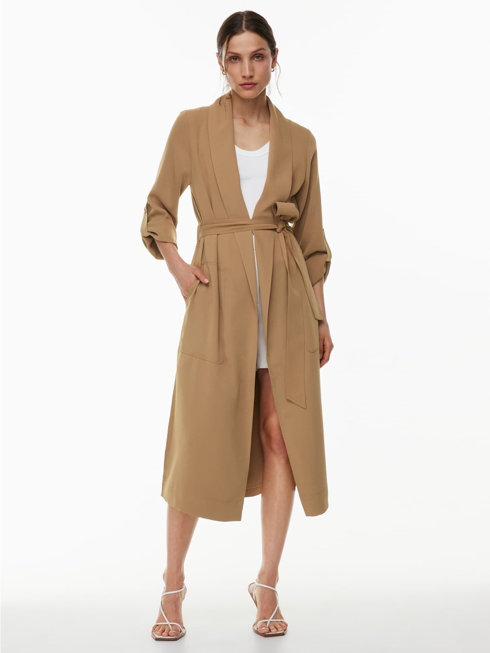 161 Babaton Kahlo Robe Studio Drape 198cad SZ M PTP 18 L 13